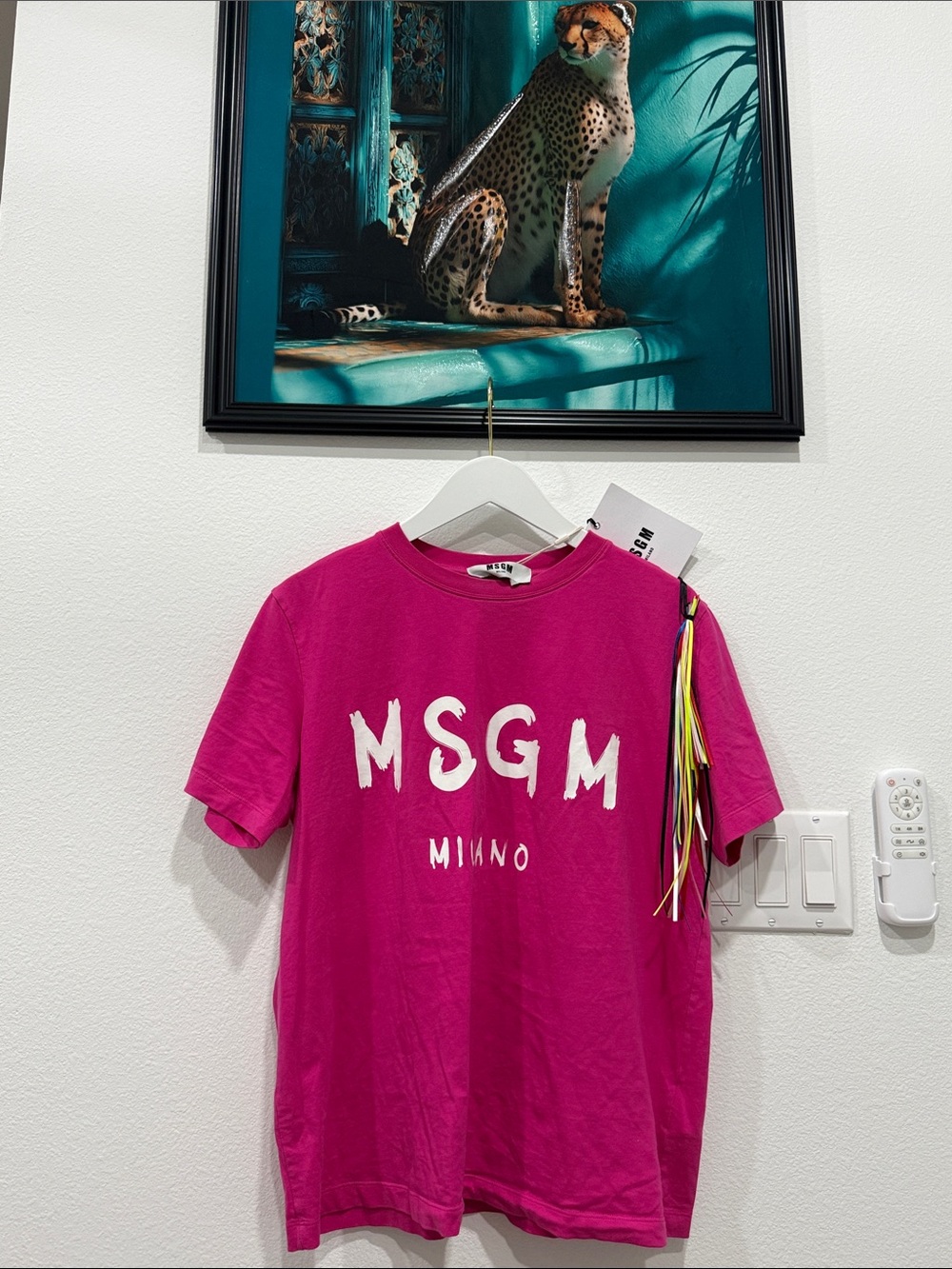 MSGM Pink Logo T-Shirt
